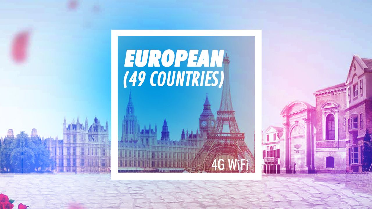 Europe 49 Countries & Regions Pocket Wifi Rental