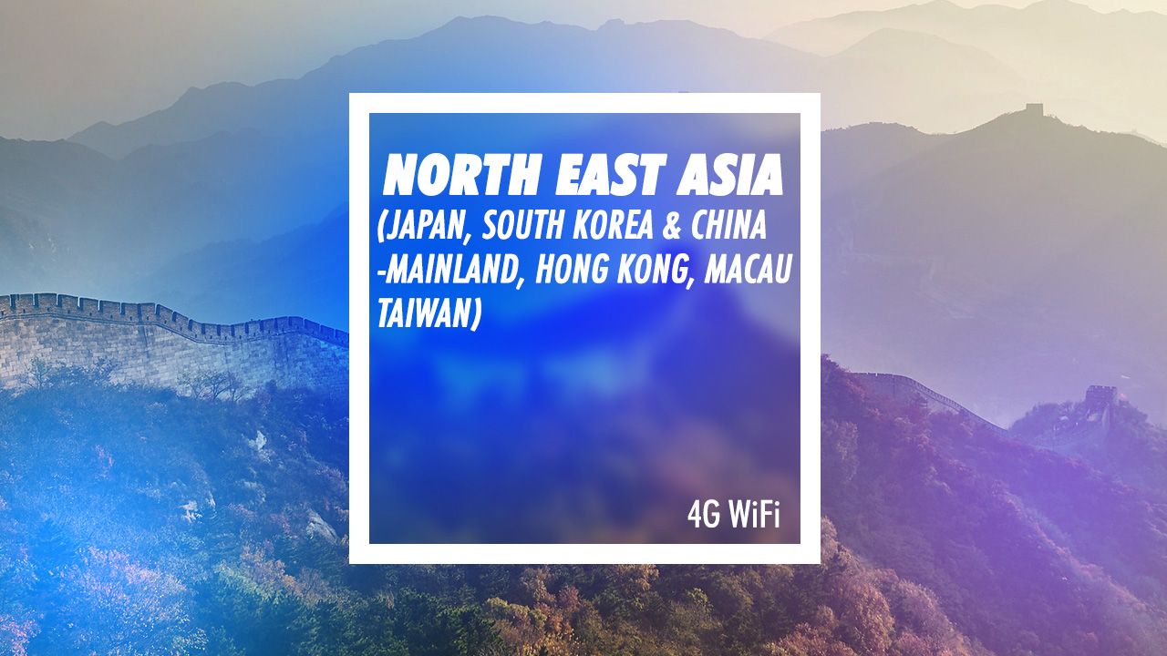 Northeast Asia 6 Regions Pocket Wifi Rental